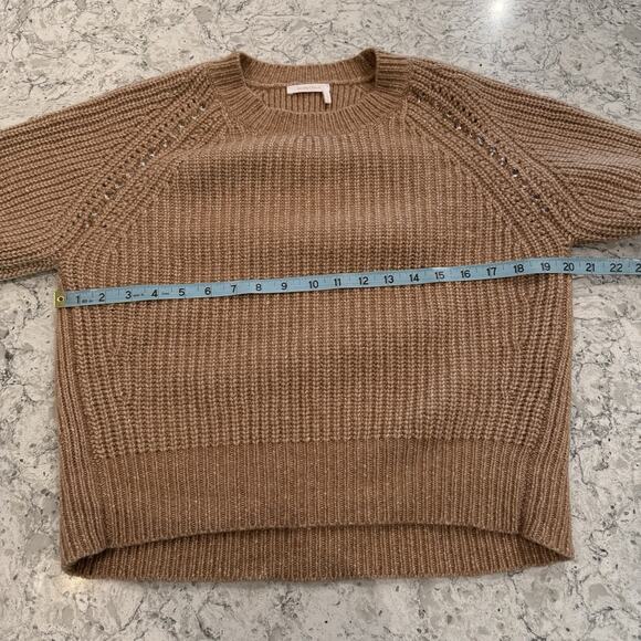 See By Chloe Sweater Women's Size Large Tan Pullover Wool Quiet Luxury Old Money - Picture 6 of 15
